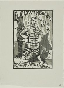 Mexicaanse clown, nr. 5 door José Guadalupe Posada