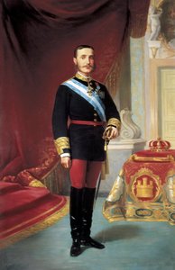 Portret van Alfonso XII (1857-1885) door José María Galván y Candela