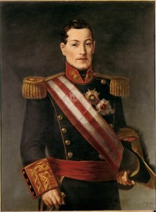 Portret van Ildefonso Diez de Rivera, Graaf van Almodovar (1777-1846), Spaanse militair en politicus door José María Galván y Candela