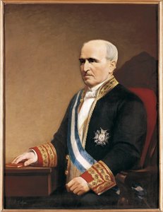 Portret van de politicus Francisco Santa Cruz door José María Galván y Candela