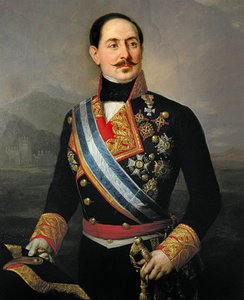 Portret van Francisco Serrano y Dominguez (1810-1885), Spaanse soldaat en politicus, leider van de Liberale Unie, president van de eerste republiek in 1874