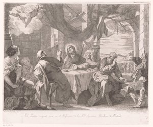 Maaltijd in Emmaüs door José del Castillo