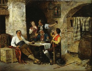 In de Herberg door Jose Benlliure y Gil