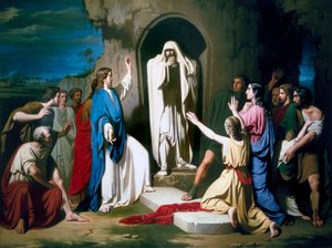 De opstanding van Lazarus door Jose Casado del Alisal