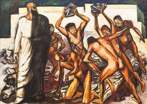 Het Martelaarschap van Sint Stefanus door José Clemente Orozco