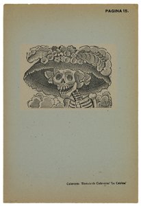 Calavera de la Catrina, c.1910, gedrukt 1943 door José Guadalupe Posada