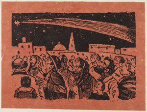 Grote komeet door José Guadalupe Posada