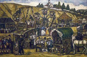 Festival in de weide van San Isidro, Madrid. 1933