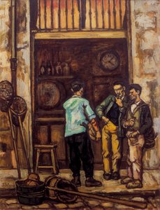 De taverne van Santander (Spanje) 1944-1945 door Jose Gutierrez Solana