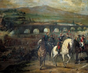 Slag bij Alcolea nabij Cordoba, 20 september 1868 door Jose Maria Rodriguez de Losada