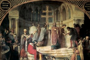 Derde Concilie van Toledo in 589 voorgezeten door Isidorus van Sevilla