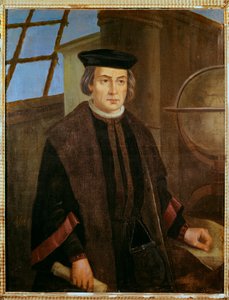 Portret van Christoffel Columbus door Jose Roldan