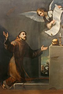 Sint Franciscus ontvangt de Stigmata, Eerste derde van de 17e eeuw door Jose de Ribera
