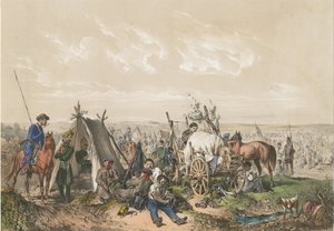 Een scène uit de Onafhankelijkheidsoorlog in Hongarije in 1849, ca. 1849 door Josef Anton Strassgschwandtner