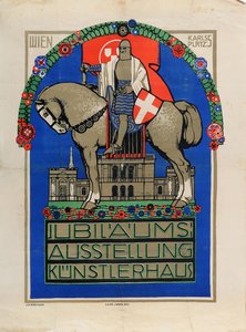 Jubileumtentoonstelling Wenen Künstlerhaus, 1908 door Josef Breitner