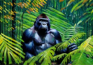 Dieren: gorilla 3