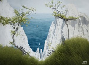 JJM recreëert Friedrich-C-D: Krijtrotsen op Rügen (Panorama)