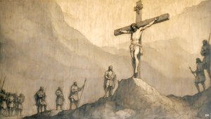 Kruisiging van Jezus door Josef Johann Michel