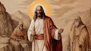 Transfiguratie van Jezus met Mozes en Elia