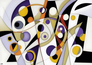 abstract: op wit-cirkels+schommels 8