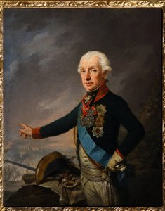 Portret van Veldmaarschalk Generaal-Generaal Prins A. Suvorov. Schilderij van Josef Kreuzinger (1757-1829)