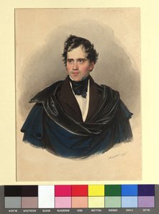 August Friedrich, graaf Marschall van Burgholzhausen en Tromsdorf door Josef Kriehuber