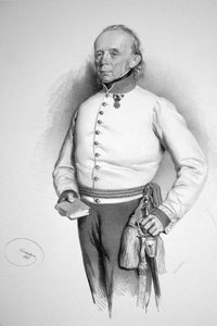 Friedrich Hochenegg Litho door Josef Kriehuber