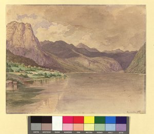 Grundlsee door Josef Kriehuber
