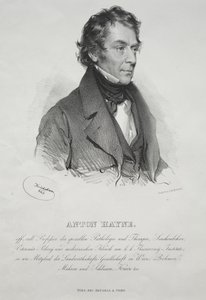 Portret van Dr. Anton Hayne door Josef Kriehuber