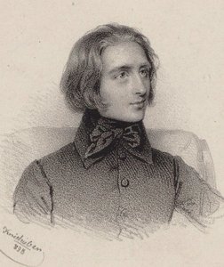 Portret van de componist Franz Liszt 1811-1886, 1838