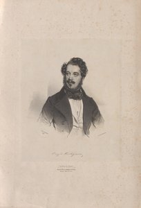 Portret van de Operazanger Giovanni Orazio Cartagenova 1800-1841, 1838