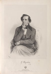 Portret van de componist Giacomo Meyerbeer
