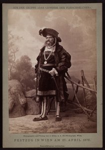 Jos. Ullmann, slager, tijdens de Makart-optocht van 1879