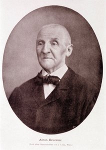 Oostenrijkse componist en organist Anton Bruckner (1824 - 1896) door Josef Löwy