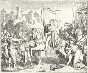 De Heilige Roomse Keizer Frederik II betreedt Jeruzalem, Zesde Kruistocht