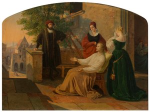 De laatste momenten van Lucas van Leyden door Josef Mánes