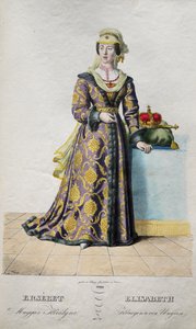 Elizabeth van Luxemburg, Koningin van Bohemen door Josef Nikolaus Kriehuber