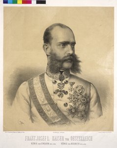 Keizer van Oostenrijk Frans Jozef I door Josef Nikolaus Kriehuber