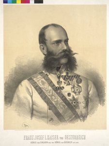 Keizer van Oostenrijk Franz Joseph I door Josef Nikolaus Kriehuber