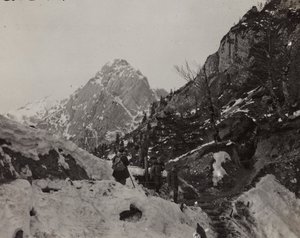 Album "Meine weltkriegs - Erinnerungen Zuid-West Front (Karinthië, Italië, Zuid-Tirol) 31/03/1915-12/11/1918 - Josef Zohles Wenen": Rosskofel (Monte Cavallo)
