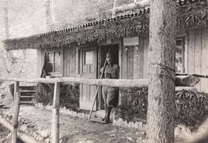 Album "Meine weltkriegs - Erinnerungen South-West Front (Karinthië, Italië, Zuid-Tirol) 31/03/1915-12/11/1918 - Josef Zohles Wenen": commandokantoor door Josef Zohles