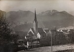 Album "Meine weltkriegs - Erinnerungen South-West Front (Karinthië, Italië, Zuid-Tirol) 31/03/1915-12/11/1918 - Josef Zohles Wenen": uitzicht op Hermagor-Pressegger door Josef Zohles