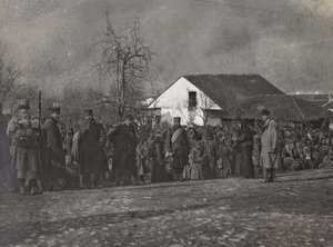 Album "Meine weltkriegs - Erinnerungen South-West Front (Karinthië, Italië, Zuid-Tirol) 31/03/1915-12/11/1918 - Josef Zohles Wenen": gevangenen