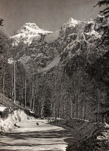 Album "Meine weltkriegs - Erinnerungen South-West Front (Karinthië, Italië, Zuid-Tirol) 31/03/1915-12/11/1918 - Josef Zohles Wenen": bergweg
