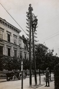 Album "Meine weltkriegs - Erinnerungen South-West Front (Karinthië, Italië, Zuid-Tirol) 31/03/1915-12/11/1918 - Josef Zohles Wenen": Russische gevangenen aan het werk