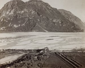 Album "Meine weltkriegs - Erinnerungen South-West Front (Karinthië, Italië, Zuid-Tirol) 31/03/1915-12/11/1918 - Josef Zohles Wien": de Tagliamento door Josef Zohles