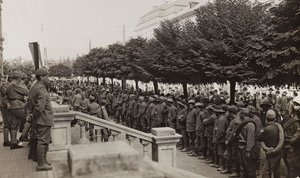 Album "Meine weltkriegs - Erinnerungen South-West Front (Karinthië, Italië, Zuid-Tirol) 31/03/1915-12/11/1918 - Josef Zohles Wien": soldaten met veel gevangenen