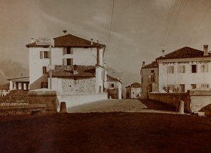Album "Meine weltkriegs - Erinnerungen South-West Front (Karinthië, Italië, Zuid-Tirol) 31/03/1915-12/11/1918 - Josef Zohles Wien": uitzicht op Chiusaforte door Josef Zohles