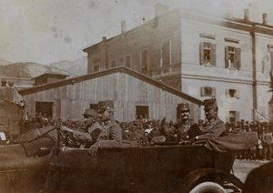 Album "Meine weltkriegs - Erinnerungen South-West Front (Karinthië, Italië, Zuid-Tirol) 31/03/1915-12/11/1918 - Josef Zohles Wien": Kaiser Karl in Trento