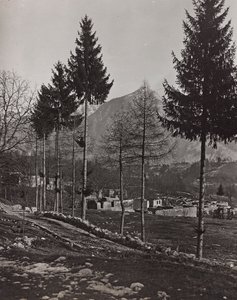 Album "Meine weltkriegs - Erinnerungen Zuidwestfront (Karinthië, Italië, Zuid-Tirol) 31/03/1915-12/11/1918 - Josef Zohles Wien": puin van Pliczna door Josef Zohles